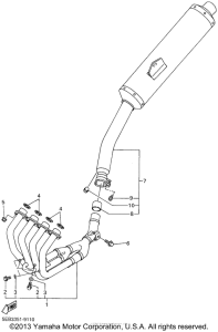 YZF-R6 Выхлопная система