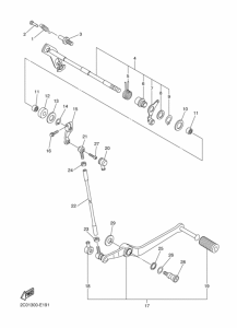 YZF-R6 Вал переключения