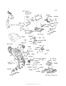ZX1400 Рама ,крепежные детали