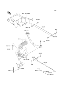 EJ650 Педаль тормоза