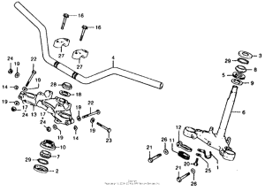 CB750 Handlebar + top bridge