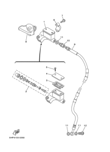TTR125LE Главный тормозной цилиндр