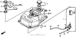 CH150D Fuel tank 85-86