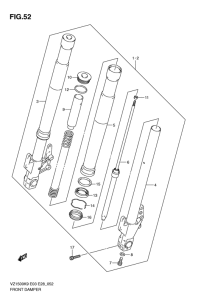 VZ1500 Передняя вилка