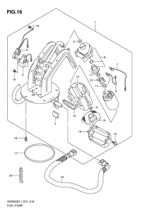 GSX650F Топливный насос
