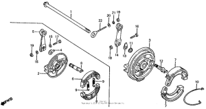 Z50R Задний тормоз
