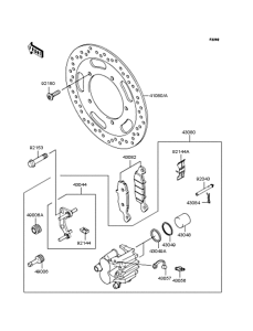 VN900 Передний тормоз