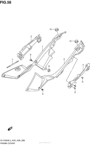 DL1000 (ABS) Обтекатель рамы