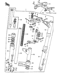  Вилка передней оси