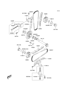 LV1000 Cam chain / tensioner