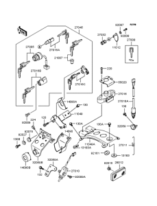 BJ250 Замок зажигания