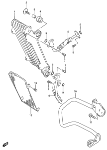 DR650 Масляный радиатор