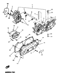 YN50R Картер двигателя