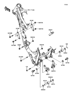 KX100 エンジンマウント