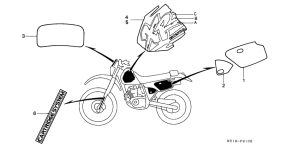 XR250R Label read the manual