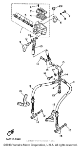 FZ700T Главный тормозной цилиндр