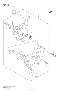 AN400 (ABS) Водяной насос
