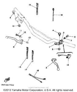 YZ80A Handle switch-lever