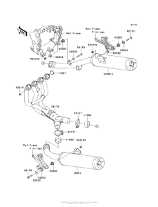 ZX1400 Глушитель
