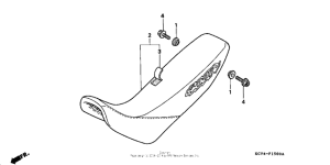 XR400R Сиденье