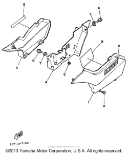 TW200D Боковые обтекатели
