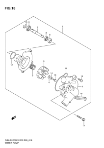 GSX-R1000 Водяная помпа