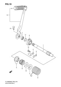 FL125 Ножной стартер
