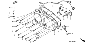  Крышка картера правая