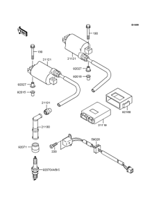 KLE500 Система зажигания