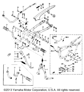 YR1 Rear arm - stand - footrest