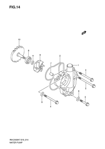 RM-Z450 Водяная помпа