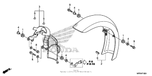 VT1300CS Крыло переднее