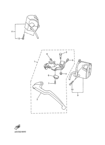 YZF-R1 Handle switch. lever