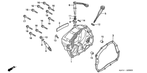 NX125 Крышка картера правая