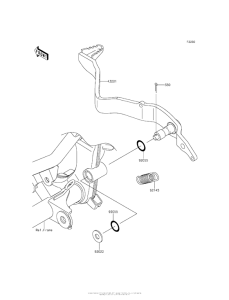 Педаль тормоза