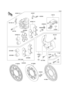 KX500 Front brake(kx500-e4 / e5)