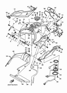 MT09TRA Топливный бак