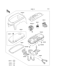 EX500 Спидометр