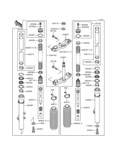  Вилка передней оси