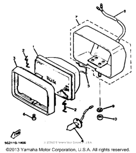 XJ750J Auxiliary light