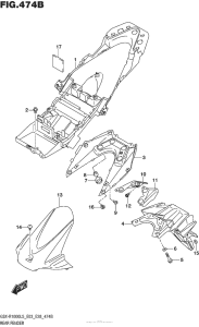 GSX-R1000 Rear Fender (Gsx-R1000L5 E28)