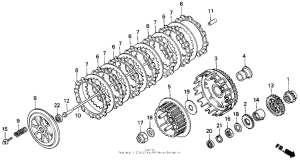 XR600R Сцепление
