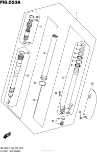 RM-Z450 Lh Front Fork Damper