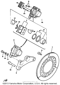 XVZ12TK Задний суппорт