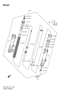 GSF1250 (ABS) Передняя вилка