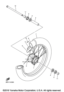 XVS950XR Переднее колесо