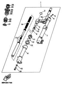 YQ50 Передняя вилка