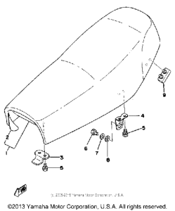 XT500C Сиденье
