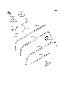 BJ250 Тросы управления