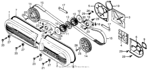 GL1000 Front cover + timing belt